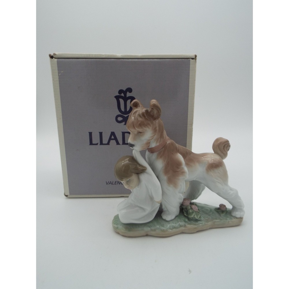#27 - Lladro Safe and Sound Dog with Girl